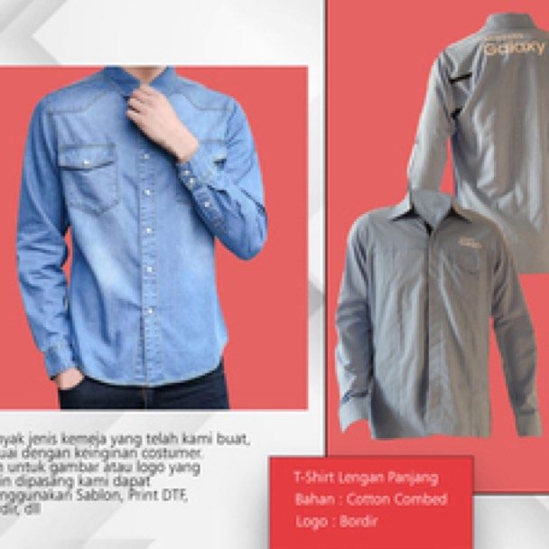 Kemeja Combed Panjang